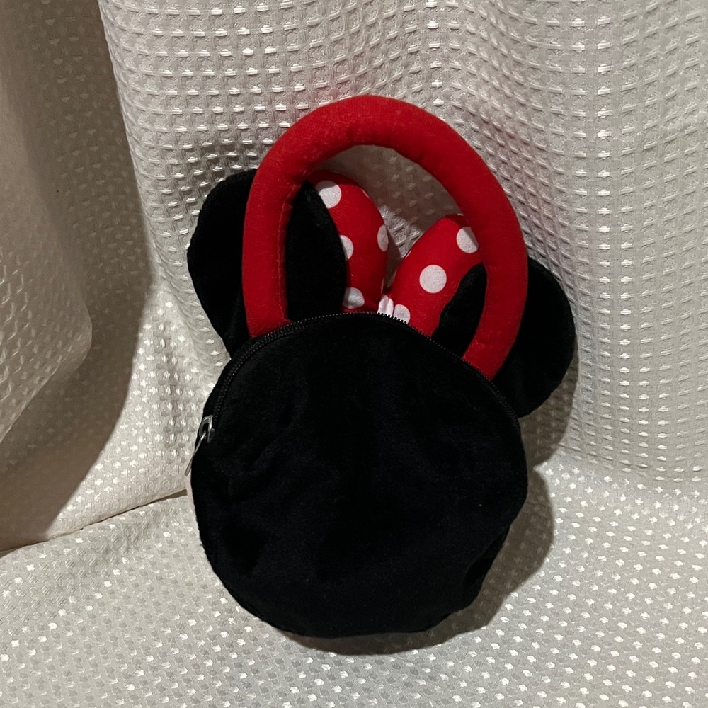 Disney Minnie Mouse Black,Red and White Plush Purse - Picture 3 of 4
